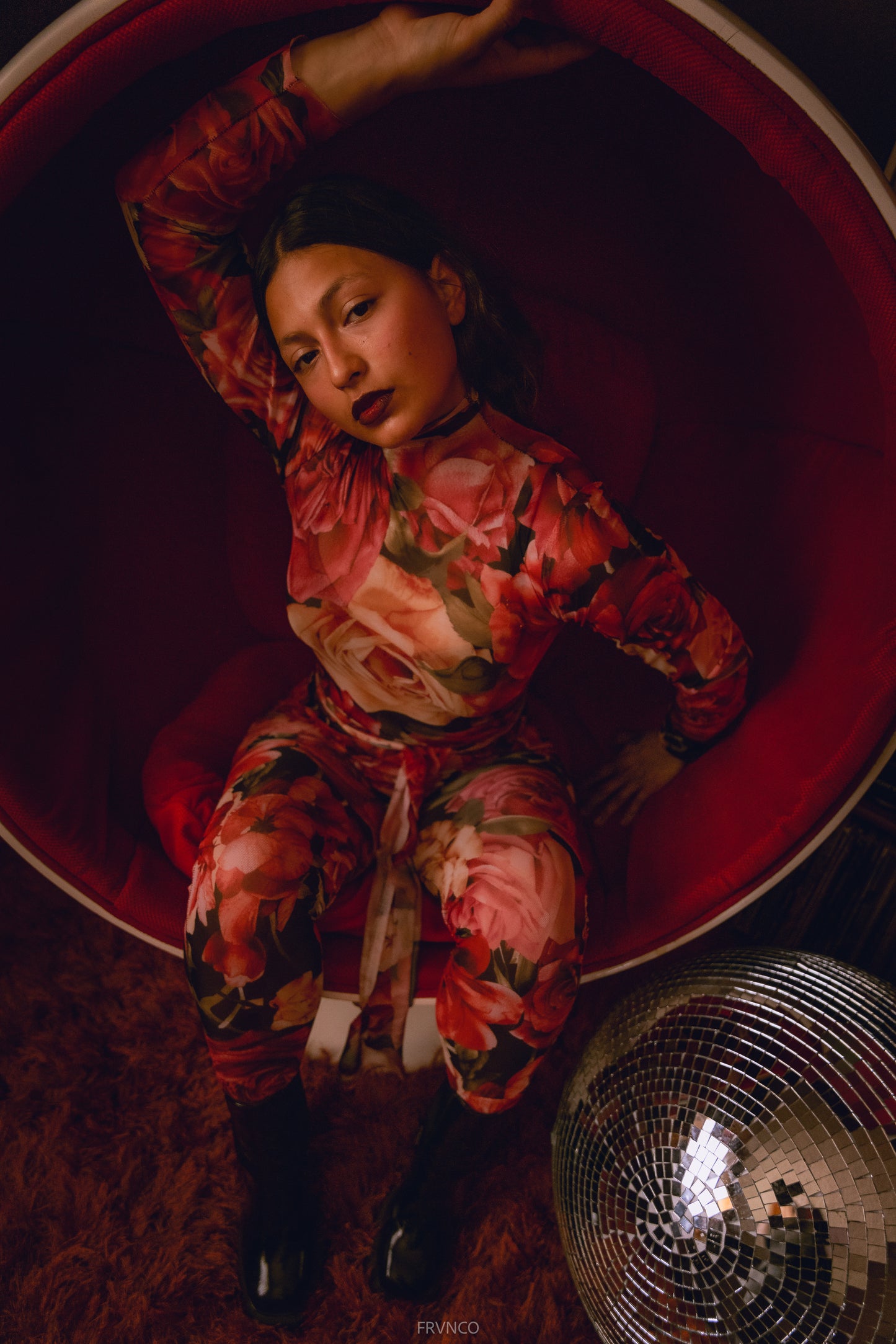 Rose Mesh Full body Catsuit