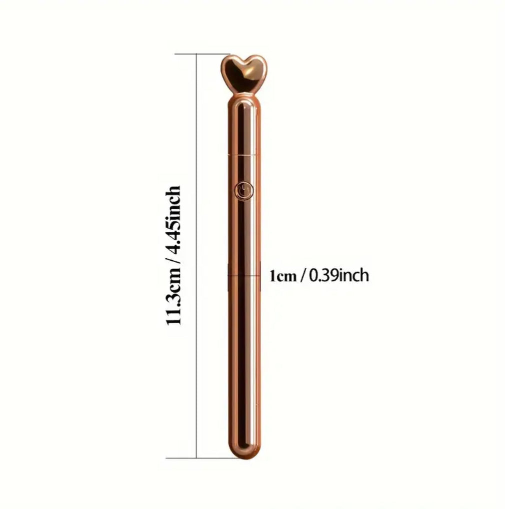 Gold Heart Slim Wand