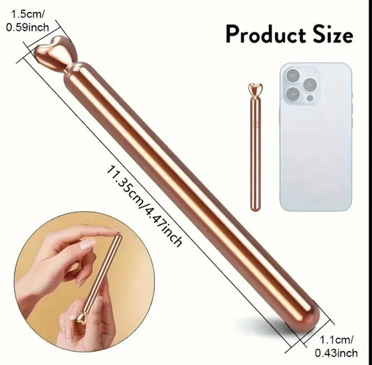 Gold Heart Slim Wand