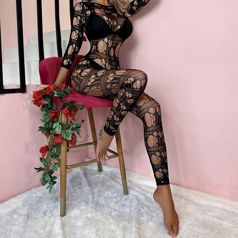 Black Desmadre Body Stocking