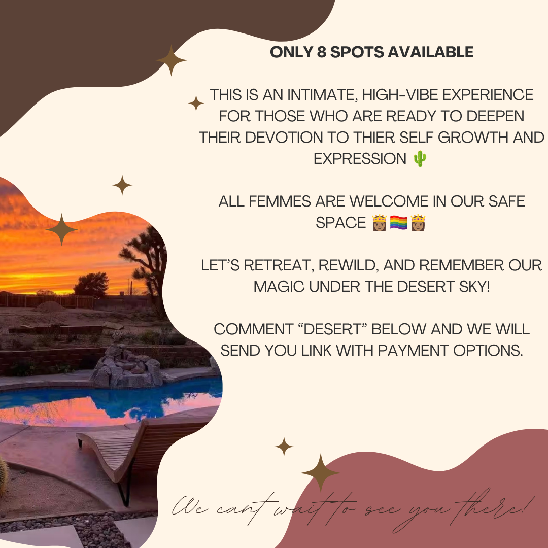 Sept 26-28th Desert Dreams Wellness Retreat Joshua Tree