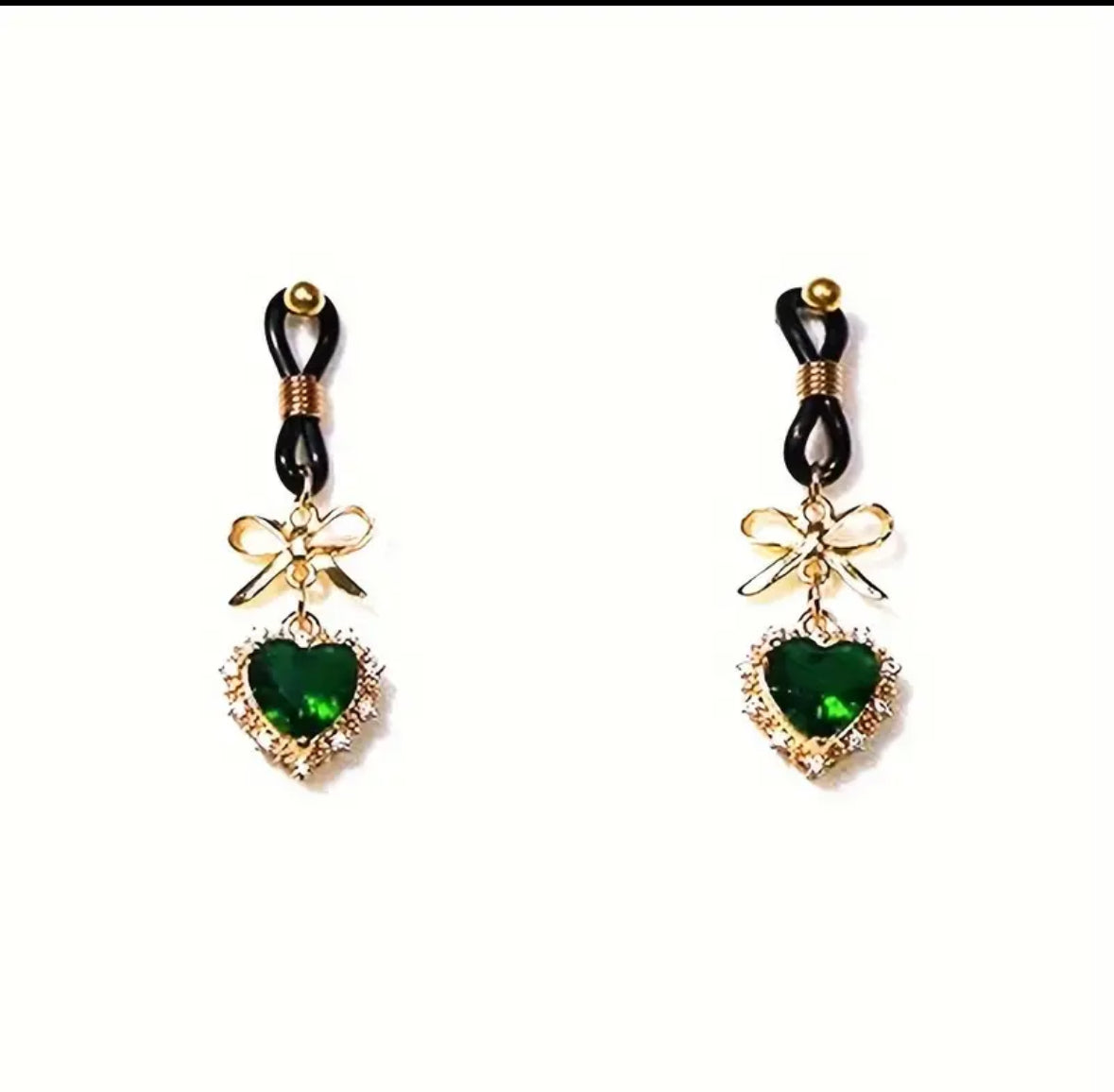 Demure Nipple Clamps Emerald