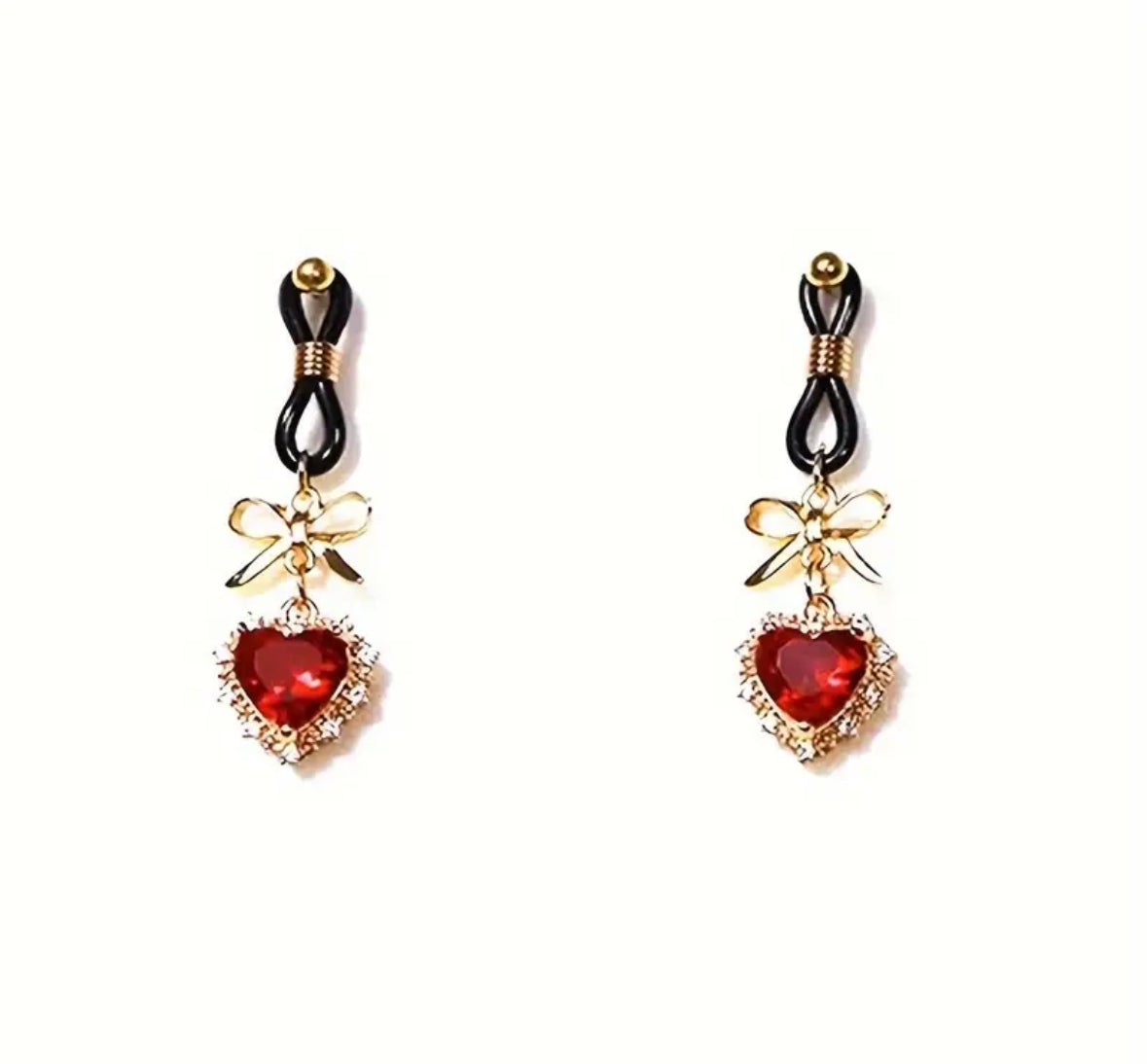Demure Nipple Clamps Ruby