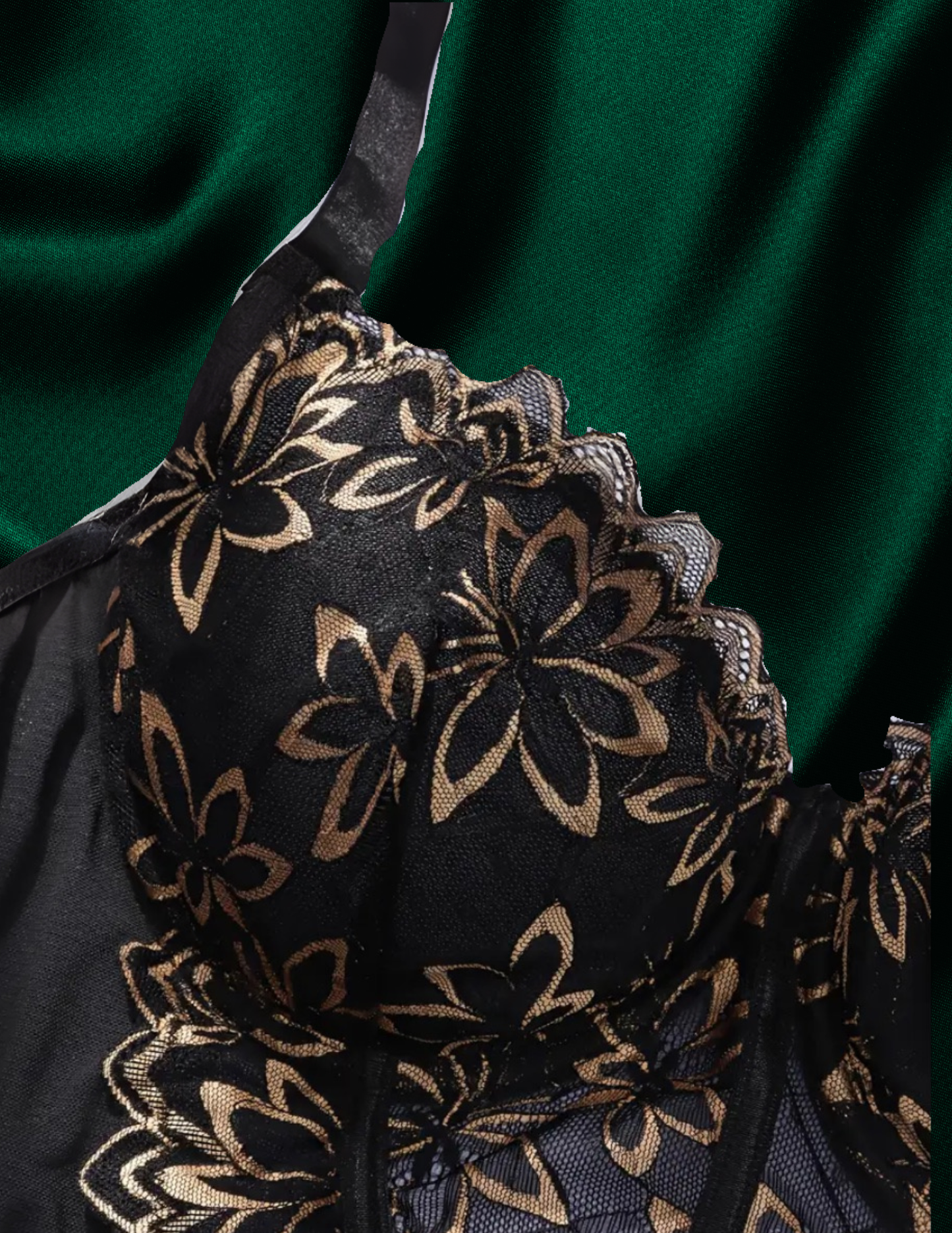 Candela Plus Size Bustier 2pc set