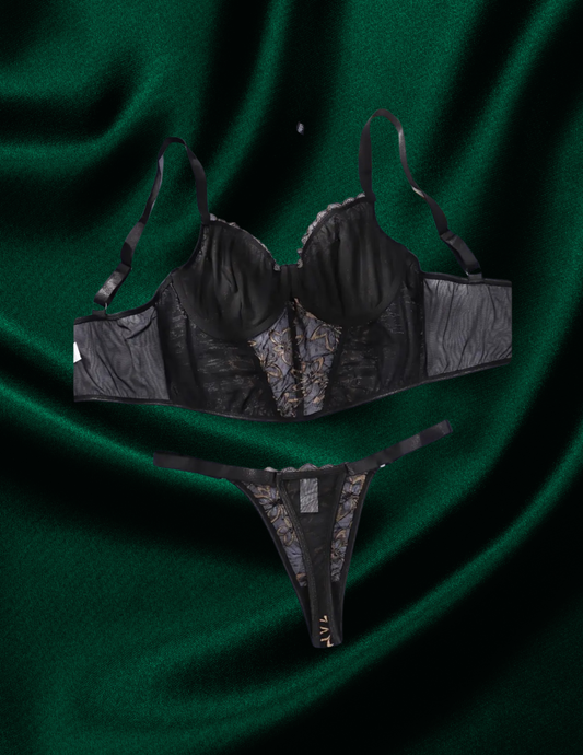 Candela Plus Size Bustier 2pc set