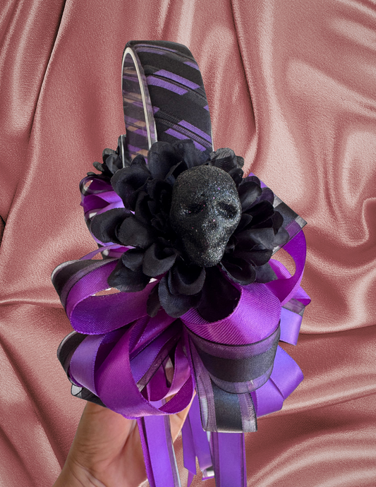 Black Skull Flower Crown