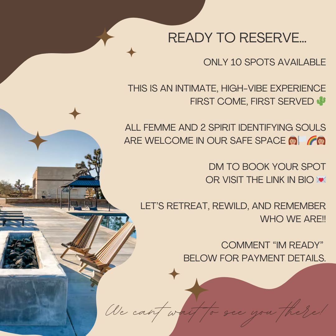 Sept 13-15 Desert Dreams Wellness Retreat Joshua Tree
