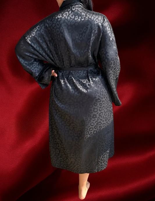 Naughty Kitty Satin Robe