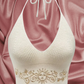 Sun Goddess Knit Halter Bralette