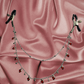 Crystal Heart Chain Nipple Clamps