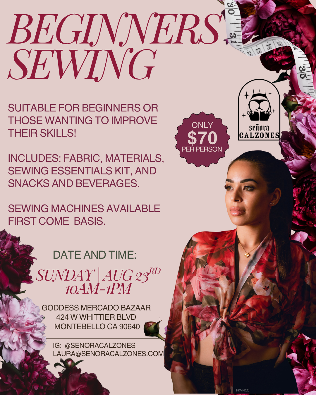 Aug Beginners Sewing: Drape top