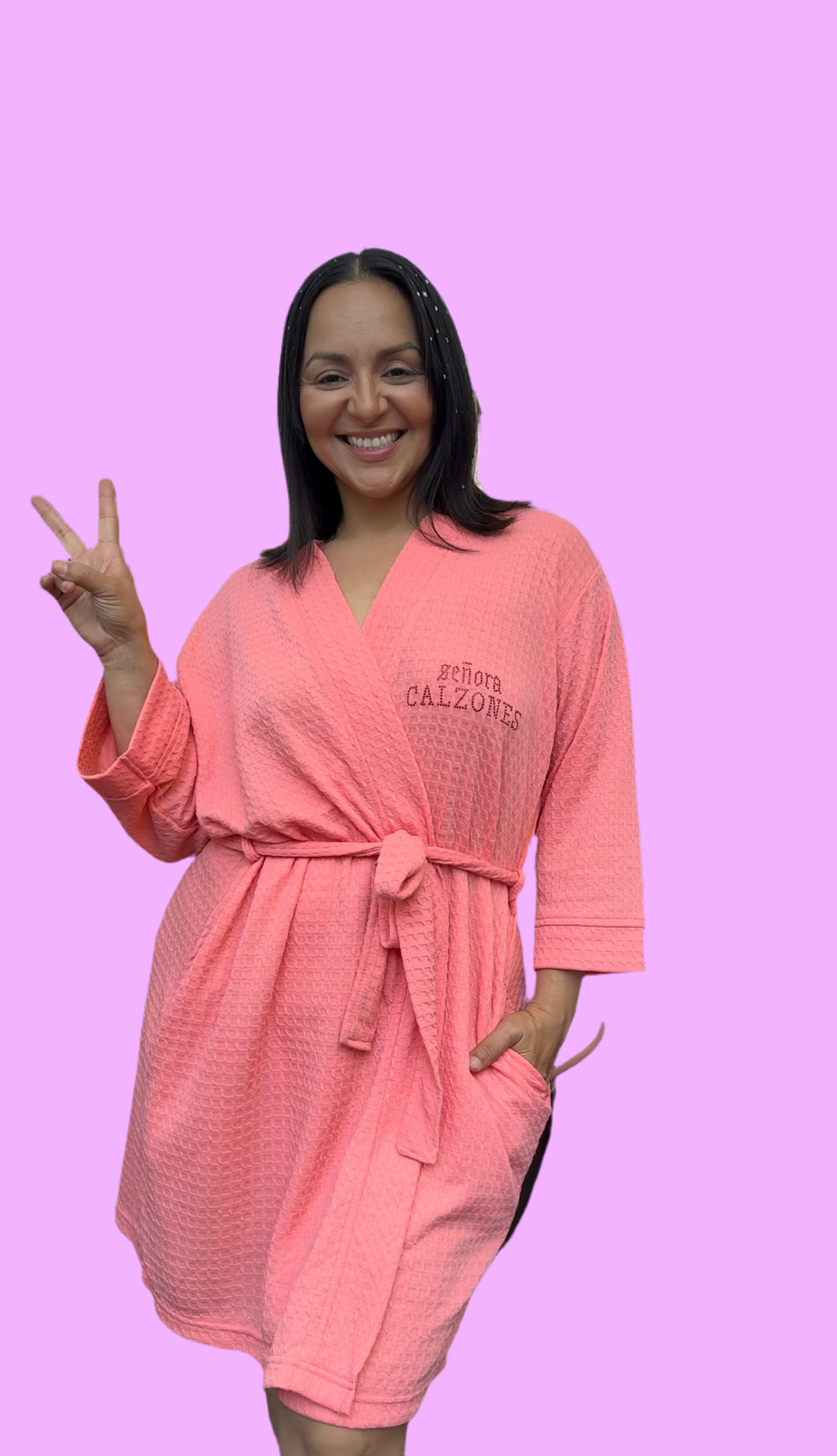 Peach Spiritual Fodonga Robe