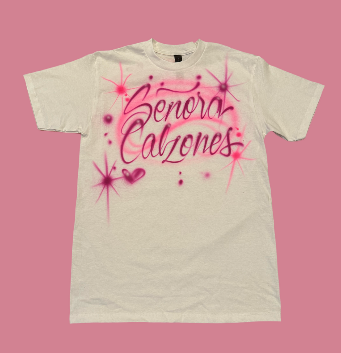 Señora Calzones Hand Airbrushed Signature Tee