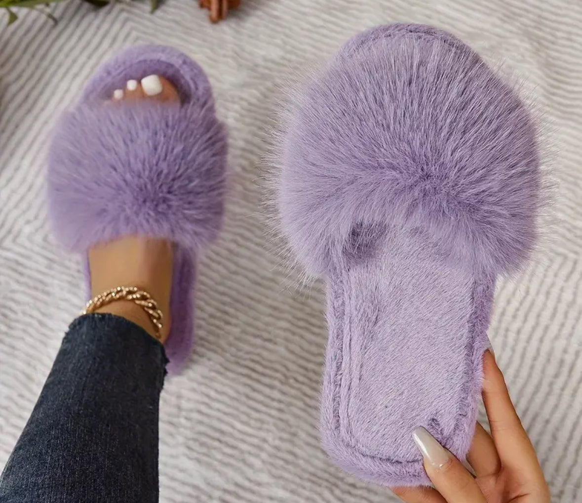 Fancy Fodonga Fluff Slippers