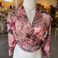 Bugambilia Mesh Mariposa Wrap Top