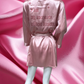 Pink Ancestors Satin Robe