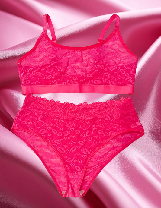 Besos Pink Plus Size 2pc set