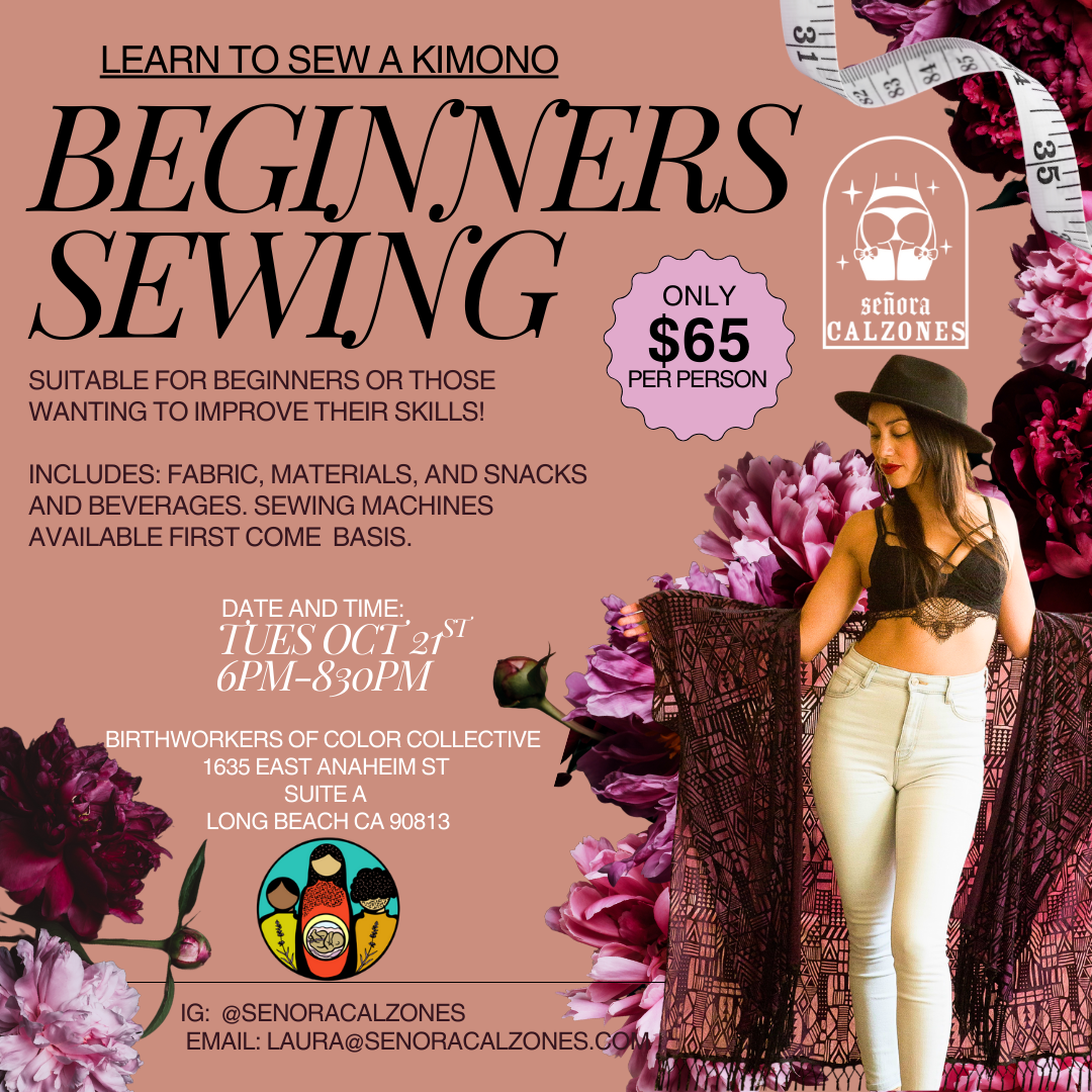 Oct Beginners Sewing: Kimonos