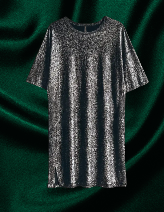 Black Holiday Shirt Dress PREORDER