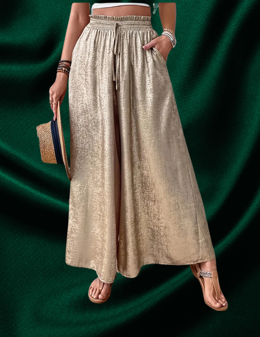 Golden Holiday Wide Leg Pant PREORDER