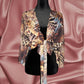 Blue Tropic Mariposa Wrap Top