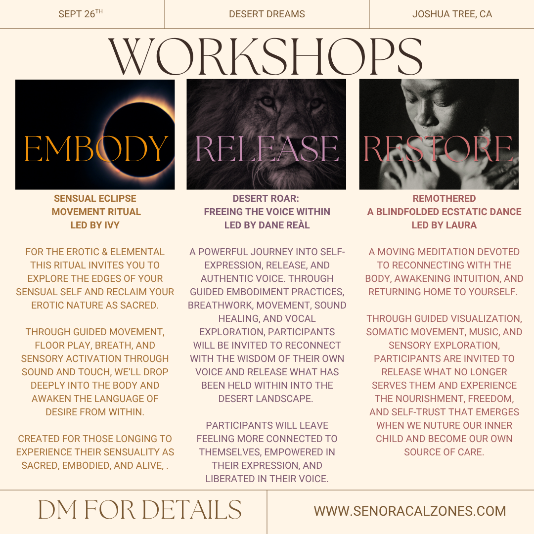 Sept 26-28th Desert Dreams Wellness Retreat Joshua Tree