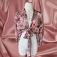 Bugambilia Mesh Mariposa Wrap Top