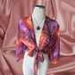 Tie Dye Mesh Mariposa Wrap Top