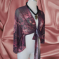 Dark Femme Mariposa Wrap Top