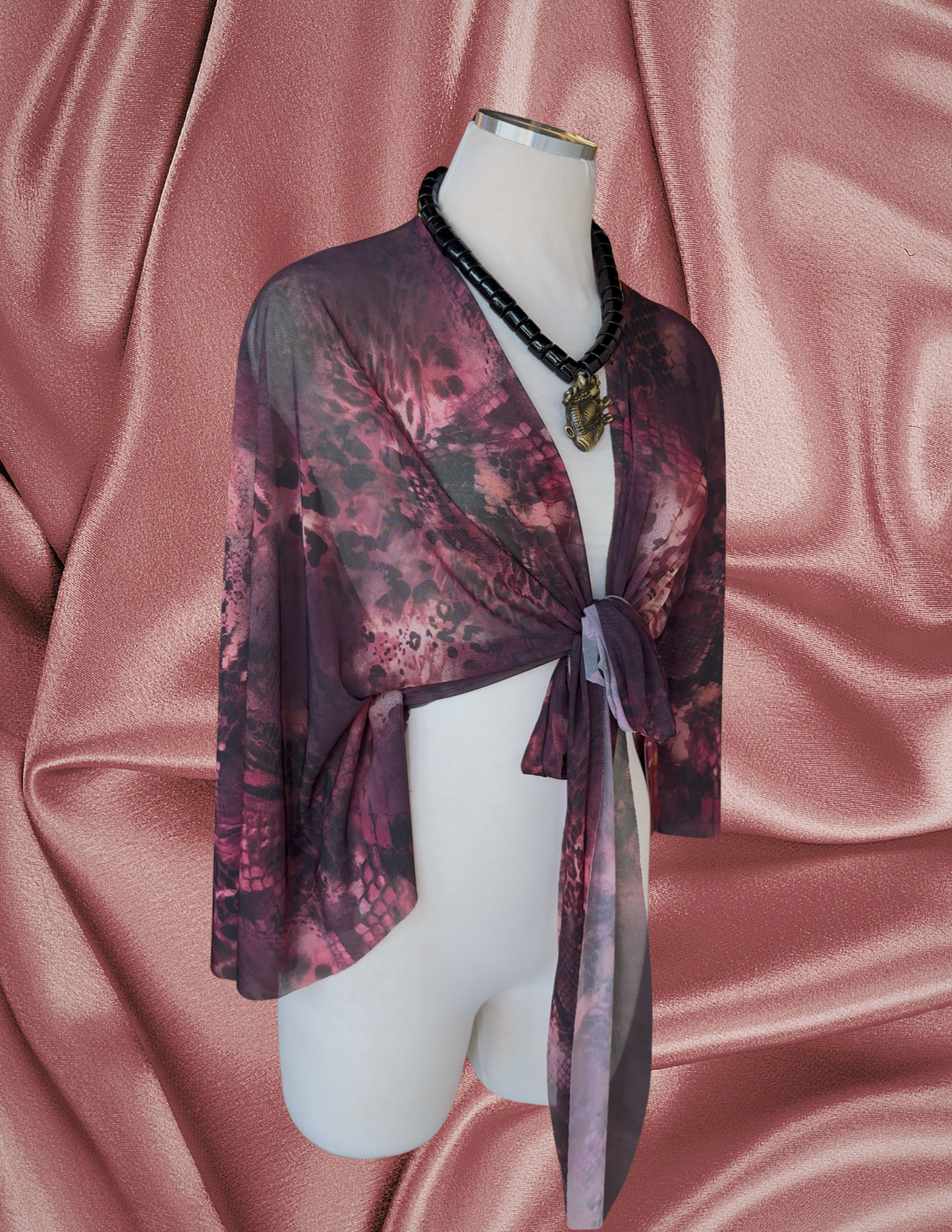Dark Femme Mariposa Wrap Top