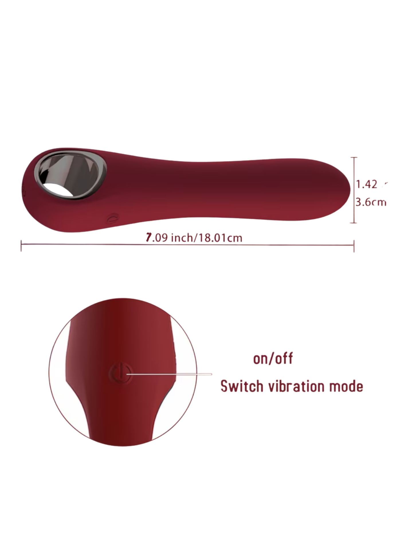 Demure Dark Pink Personal Massager