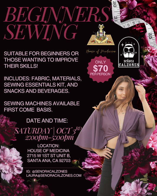 Oct 3rd Beginners Sewing: Pants DAY 2