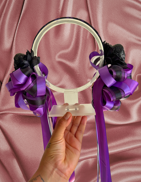 Black Skull Flower Crown