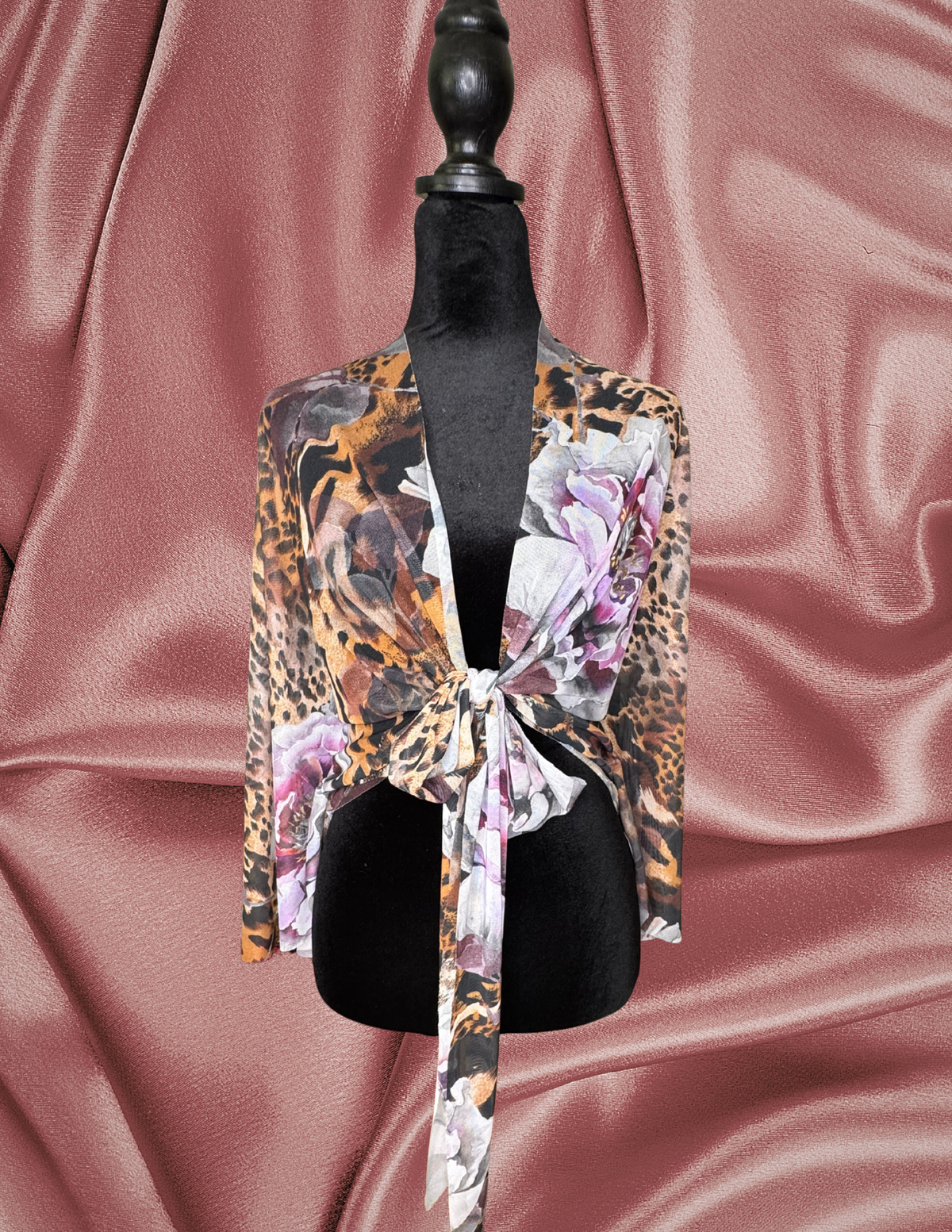 Tigress Mesh Mariposa Wrap Top