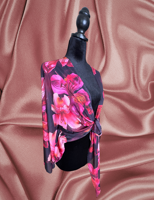 Lily Mesh Mariposa Wrap Top