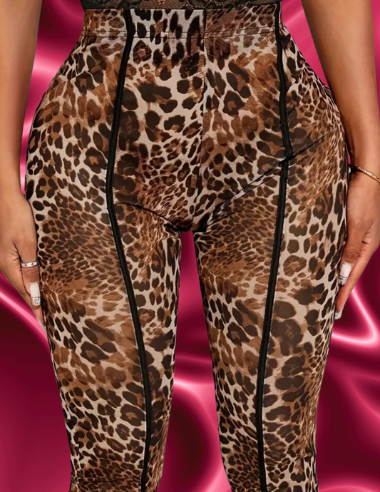Bad Kitty Sheer 3/4 Crop Pant