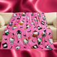Spooky Hello Kitty Blanket Pink