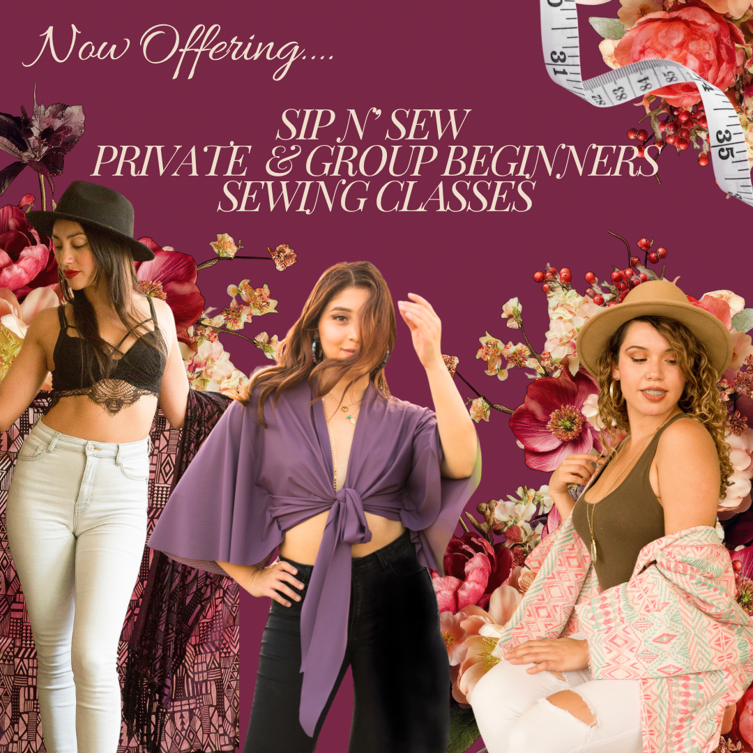 Sip N’ Sew Private & Group Sewing Class