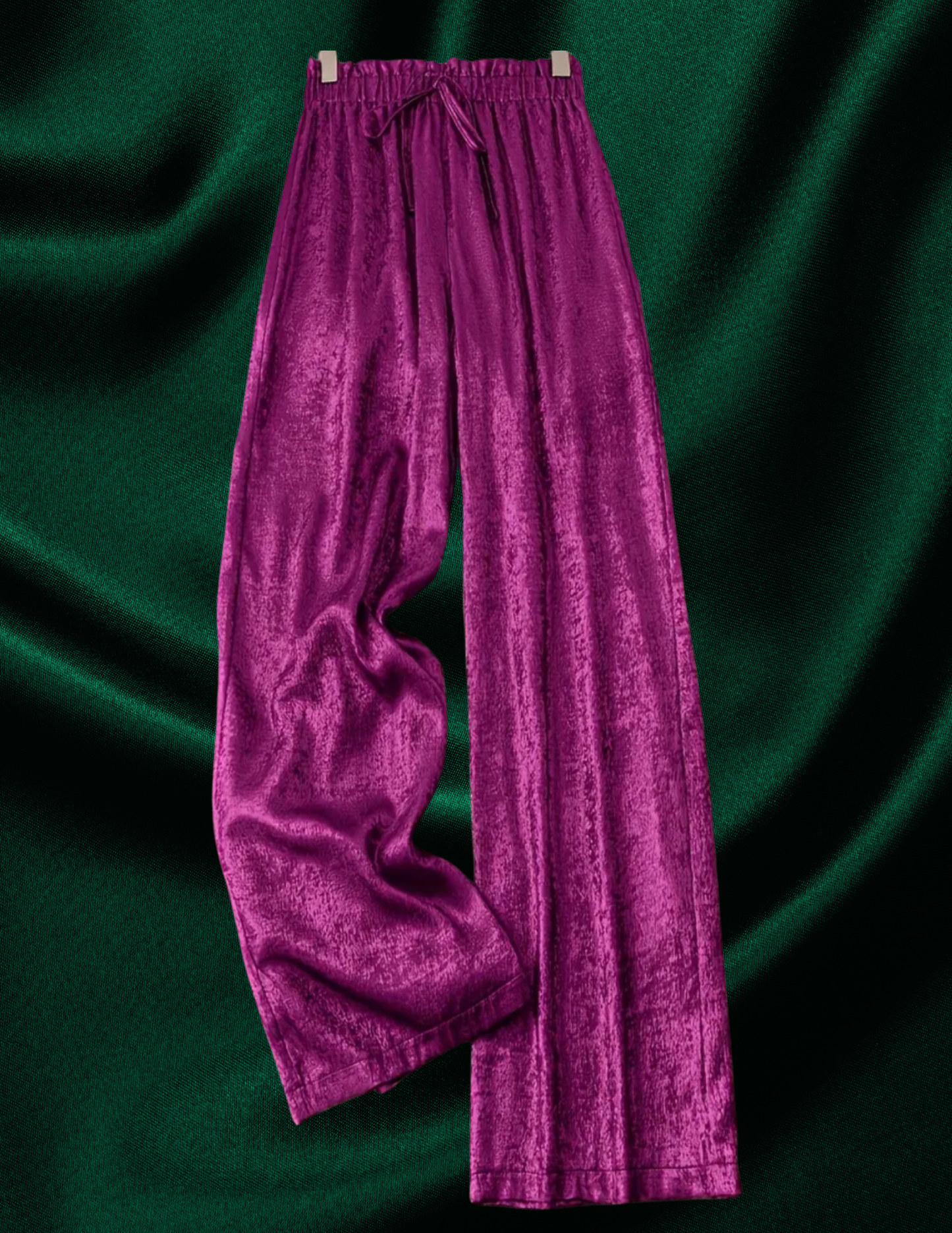 Fushia Holiday Wide Leg Pant