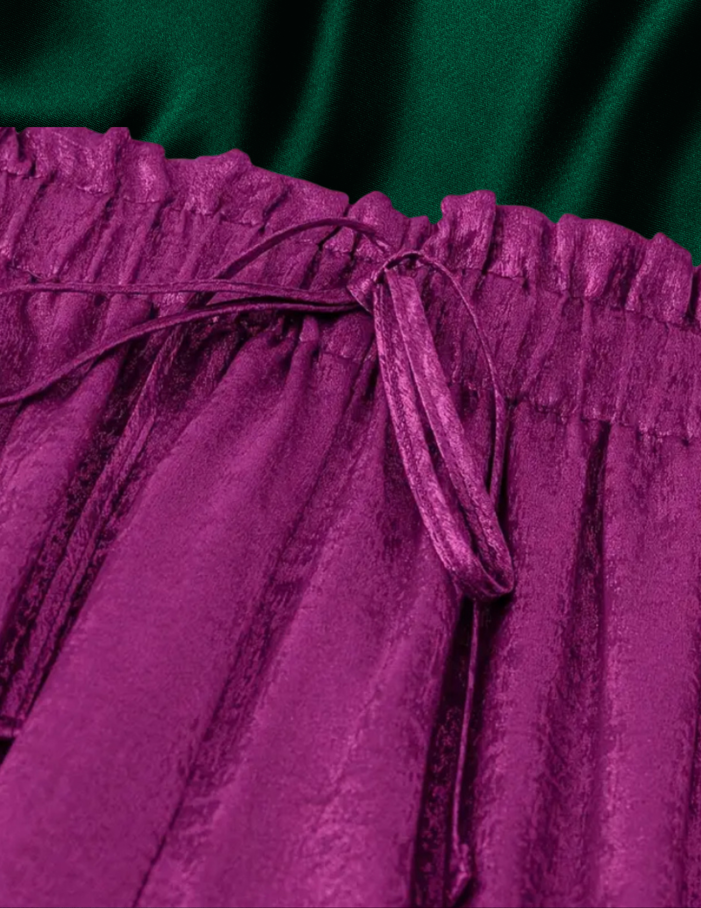 Fushia Holiday Wide Leg Pant