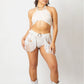 White Mujer Divina Fringe & Chain Belt